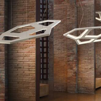 LED hanglamp Nura 2, wit, 85W