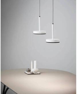 LED hanglamp Nyx P1, wit, aluminium