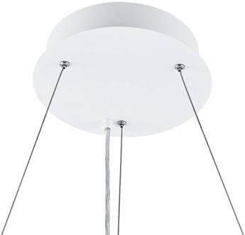 LED hanglamp PANEL, wit, Ø 63 cm, metaal, CCT, dimbaar, 50 W verkeerswit RAL 9016