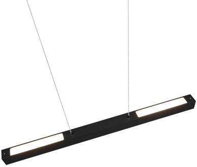 LED hanglamp Paros DUOline, balken, zwart mat zwart