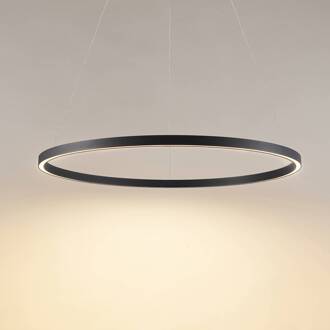 LED hanglamp Perfora, zwart, Ø 90 cm, aluminium