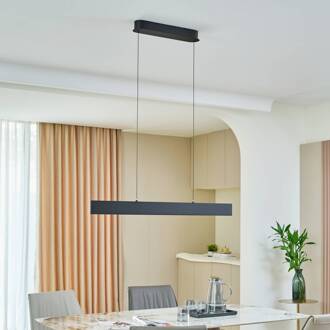 LED hanglamp Philine, lengte 101 cm zwart ijzer zandzwart
