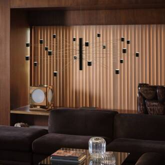 LED hanglamp POLAR 20.3, Ø 124 cm zwart 20-lamps dimbaar zwart, staal