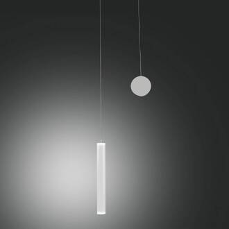 LED hanglamp Prado, wit, metaal, dimbaar