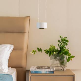 LED hanglamp Rotari, lens, downlight, wit wit (RAL 9003)