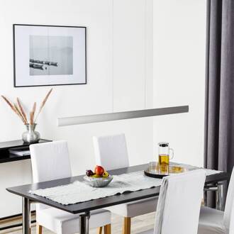 LED hanglamp Runa, nikkel, lengte 132 cm mat nikkel