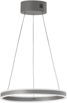LED hanglamp Silvio, Ø 50 cm, zandgrijs, metaal, CCT,