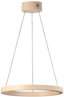 LED hanglamp Silvio, Ø 60 cm, zandkleurig, metaal, CCT