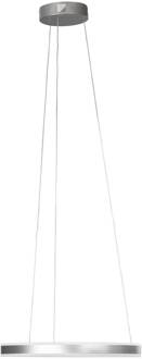 LED hanglamp Sirko, Ø 50 cm, nikkelkleurig, metaal, CCT nikkel, wit