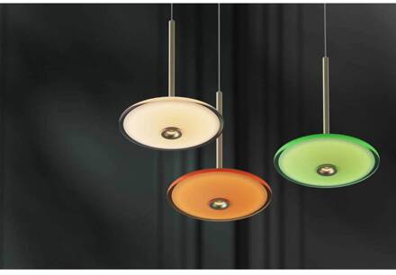 LED hanglamp Solene, groen, glas, Ø 20 cm