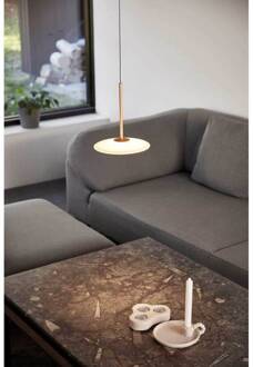 LED hanglamp Solene, oranje, glas, Ø 20 cm