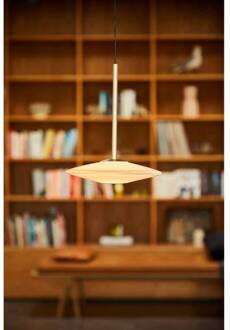 LED hanglamp Solene, wit, glas, Ø 20 cm