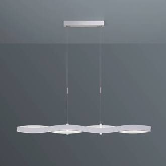 LED hanglamp Swing, aluminiumkleurig, lengte 120 cm
