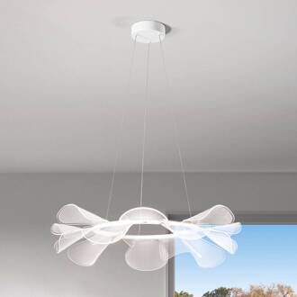 LED hanglamp Sylvie, rond, Ø 72 cm wit