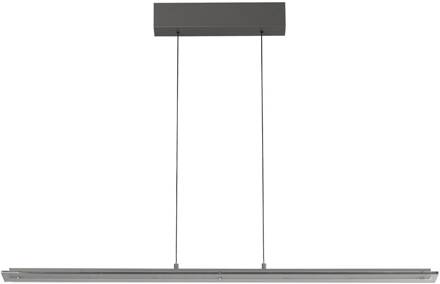 LED hanglamp Torvi, zandgrijs/rookgrijs, lengte 115 cm, CCT zandgrijs, rookgrijs