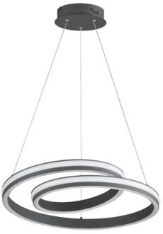 LED-hanglamp Tousson, Fischer & Honsel Grijs