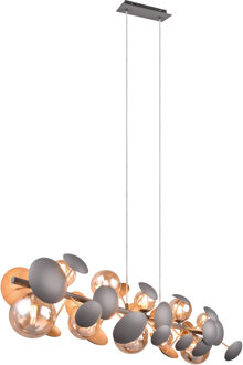 LED Hanglamp - Trio Select Bubble - 10 Lichtpunten - G9-fitting - Hoogte Aanpasbaar - IP20 - Antraciet - Metaal
