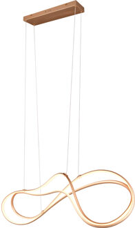 LED Hanglamp - Trio Select Nala - 1 Lichtpunt van 57 Watt - Dimbaar - Aanpasbare Lichtkleur - Hoogte Aanpasbaar - IP20 - Goud - Metaal Zeer Warm Wit;Warm wit;Natuurlijk wit