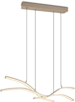 LED Hanglamp - Trio Select Spider - 1 Lichtpunt van 46 Watt - Dimmer - Aanpasbare Lichtkleur - Geheugenfunctie - Nachtlamp - Warm Beige - Metaal Zeer Warm Wit;Helder/Koud wit;Warm wit;Natuurlijk wit