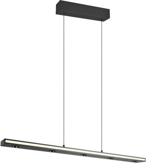 LED Hanglamp - Trion Agam - 41.5W - Aanpasbare Kleur - Dimbaar - Geheugenfunctie - Rechthoek - Mat Zwart - Metaal Zeer Warm Wit;Warm wit;Natuurlijk wit