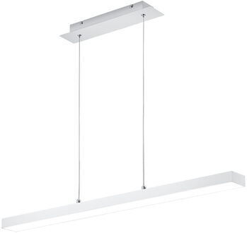 Led Hanglamp - Trion Agina - 18w - Aanpasbare Kleur - Dimbaar - Rechthoek - Mat Wit - Aluminium