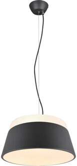 LED Hanglamp - Trion Barnaness - E27 Fitting - 3-lichts - Rond - Mat Antraciet - Aluminium Grijs