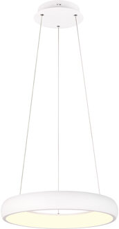 LED Hanglamp - Trion Kardo - 29W - Aanpasbare Kleur - Dimbaar - Rond - Mat Wit - Metaal Zeer Warm Wit;Warm wit;Natuurlijk wit
