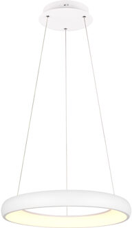 LED Hanglamp - Trion Kardo - 38W - Aanpasbare Kleur - Dimbaar - Rond - Mat Wit - Metaal Zeer Warm Wit;Warm wit;Natuurlijk wit