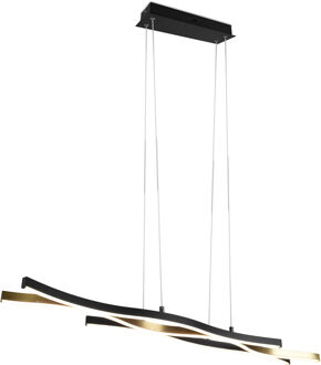 LED Hanglamp - Trion Laz - 35W - Aanpasbare Kleur - Dimbaar - Rechthoek - Mat Messing - Metaal Zeer Warm Wit;Warm wit;Natuurlijk wit