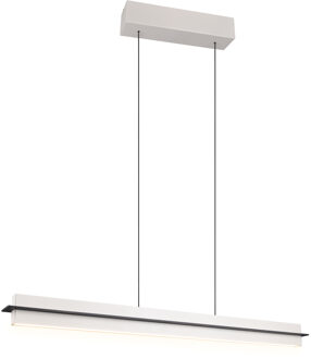 LED Hanglamp - Trion Semih - 22W - Aanpasbare Kleur - Aanraakschakelaar - Rechthoek - Grijs - Metaal Warm wit;Natuurlijk wit