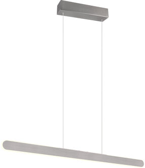 LED Hanglamp - Trion Soile - 28W - Aanpasbare Kleur - Dimbaar - Geborsteld Aluminium - Metaal