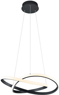 LED Hanglamp - Trion Source - 27.5W - Warm Wit 3000K - Dimbaar - Rond - Mat Zwart - Metaal