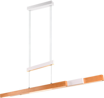 LED Hanglamp - Trion Trojan Up and Down - 45W - Aanpasbare Kleur - Rechthoek - Mat Wit - Metaal Helder/Koud wit;Warm wit;Natuurlijk wit