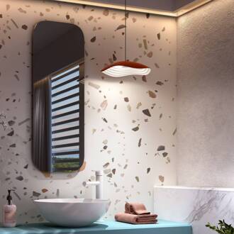 LED hanglamp Valentina S24, terracotta/wit terracotta, wit