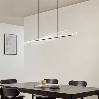 LED hanglamp Vellia, zwart, lengte 112 cm, CCT zwart, helder