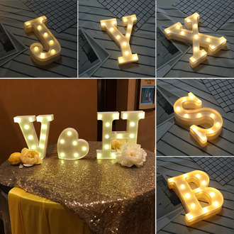 LED Heart Letter Alphabet Symbol Sign Warm White Standing/Hanging Glow Light Growing Light Decoration Party Wedding Decor Light