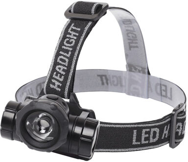 LED Hoofdlamp - Aigi Buvin - Waterdicht - 50 Meter - Kantelbaar - 1 LED - 1.8W - Zwart Vervangt 10W