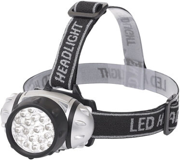 LED Hoofdlamp - Aigi Slico - Waterdicht - 50 Meter - Kantelbaar - 23 LED's - 1.1W - Zilver Vervangt 9W Zilverkleurig