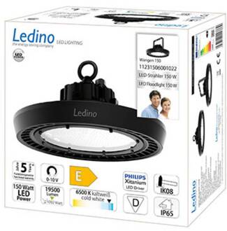 LED hoogbouw spot Wangen Highbay 6.500 K 150 W zwart