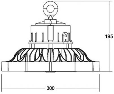 LED-hoogbouwspot Sol Midi, DALI, multilumen zwart