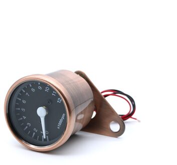 Led Hoogtepunt Backlight Brons Motorcycle Kilometerstand Km/H Snelheidsmeter Retro Toerenteller Voor Universal Motorcycle Retro Cafe Racer Tachometer bronzen