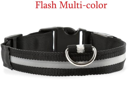Led Huisdier Halsband Nacht Veiligheid Flashing Glow In The Dark Hondenriem, honden Lichtgevende Fluorescerende Halsbanden Dierbenodigdheden Anti-Verloren multi kleur