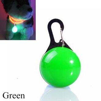 Led Huisdier Kraag Hanger Pet Hond Kat Puppy Veiligheid Lichtgevende Knipperende Kraag Hanger Drukknop Hangers Voor Night Walking groen