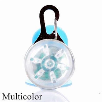 Led Huisdier Kraag Hanger Pet Hond Kat Puppy Veiligheid Lichtgevende Knipperende Kraag Hanger Drukknop Hangers Voor Night Walking veelkleurig