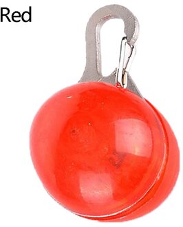Led Huisdier Signaal Licht Zaklamp Hond Kat Kraag Gloeiende Hanger Night Veiligheid Lood rood