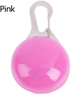 Led Huisdier Signaal Licht Zaklamp Hond Kat Kraag Gloeiende Hanger Night Veiligheid Lood roze