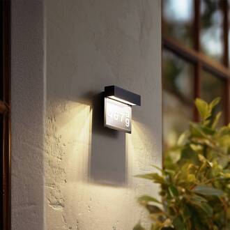 LED-huisnummerlamp Antal, antraciet, aluminium