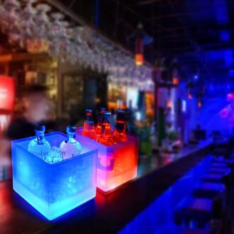 Led Ijsemmer Champagne Wijn Drinkt Bier Ijs Koeler Voor Restaurant Bars Nachtclubs Ktv Pub Party 3.5L Gloeiende