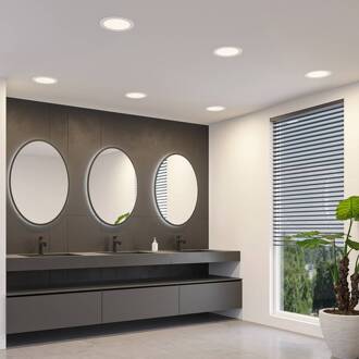 LED inbouwlamp Cadance, wit, 22 cm, set van 10, CCT