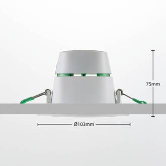 LED inbouwlamp Katerin, wit, zwenkbaar, set van 2 wit (RAL 9016)